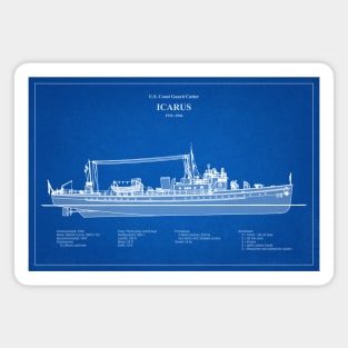 Icarus wpc-110 United States Coast Guard Cutter - ABD Magnet